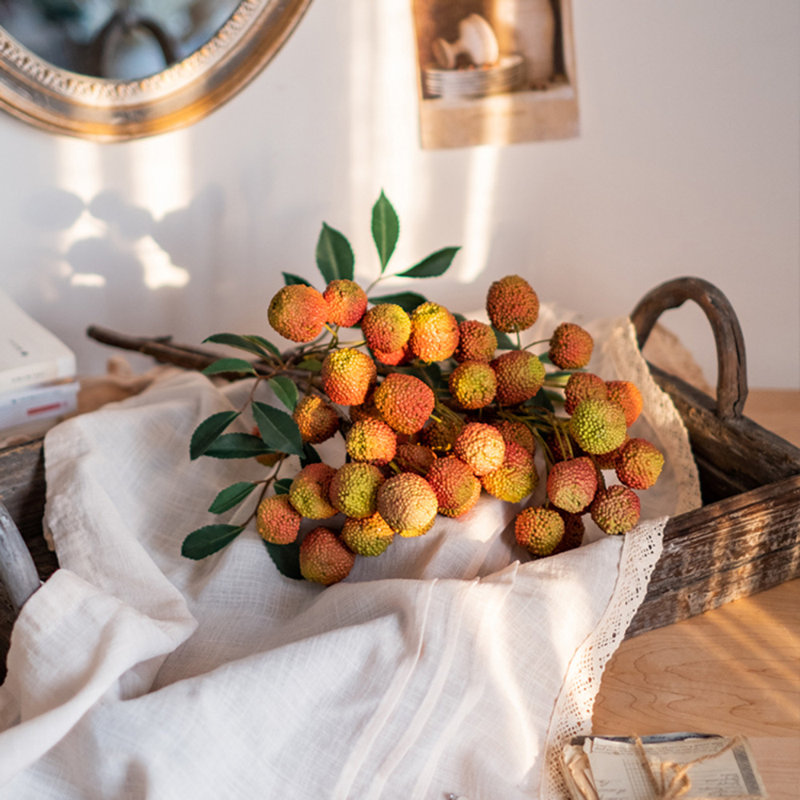 Tige de litchi de fruits artificiels