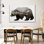 «The Kodiak Brown Bear», reproduction sur toile