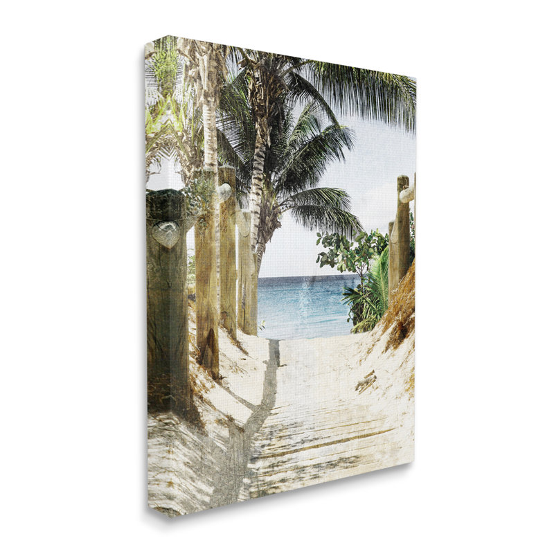 Tropical Sandy Path par Marcus Prime, Estampe numérique Farmhouse, H 30 po x l 24 po x P 1,5 po