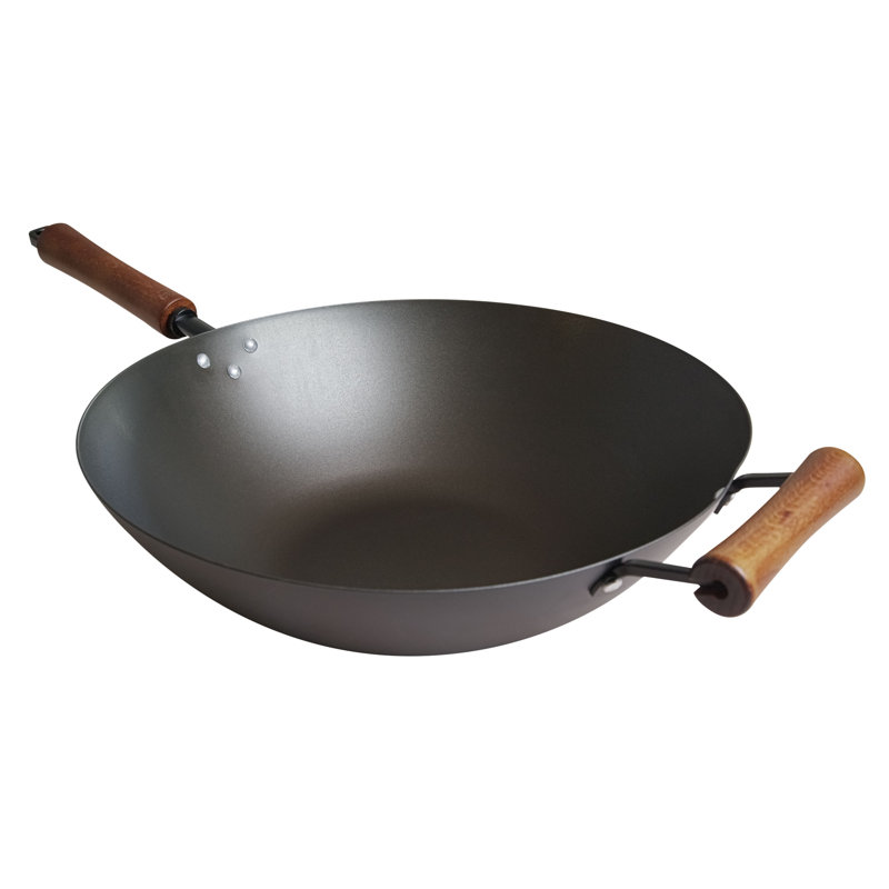 Wok pré-assaisonné en acier au carbone 14 pouces Joyce Chen Classic Series