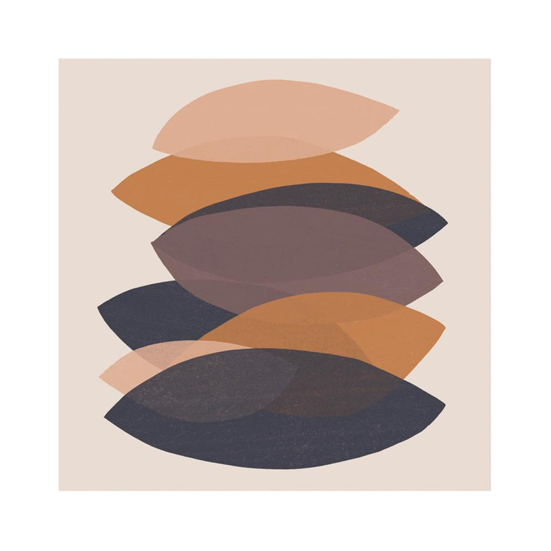 Paper Stack III - Single Picture Frame Print, Bevelled Mirror, 144.78 cm H x 144.78 cm W