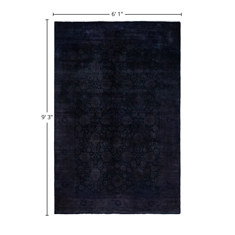 Kiwane One-of-a-Kind 6' 1" X 9' 3" Hand Knotted Area Rug