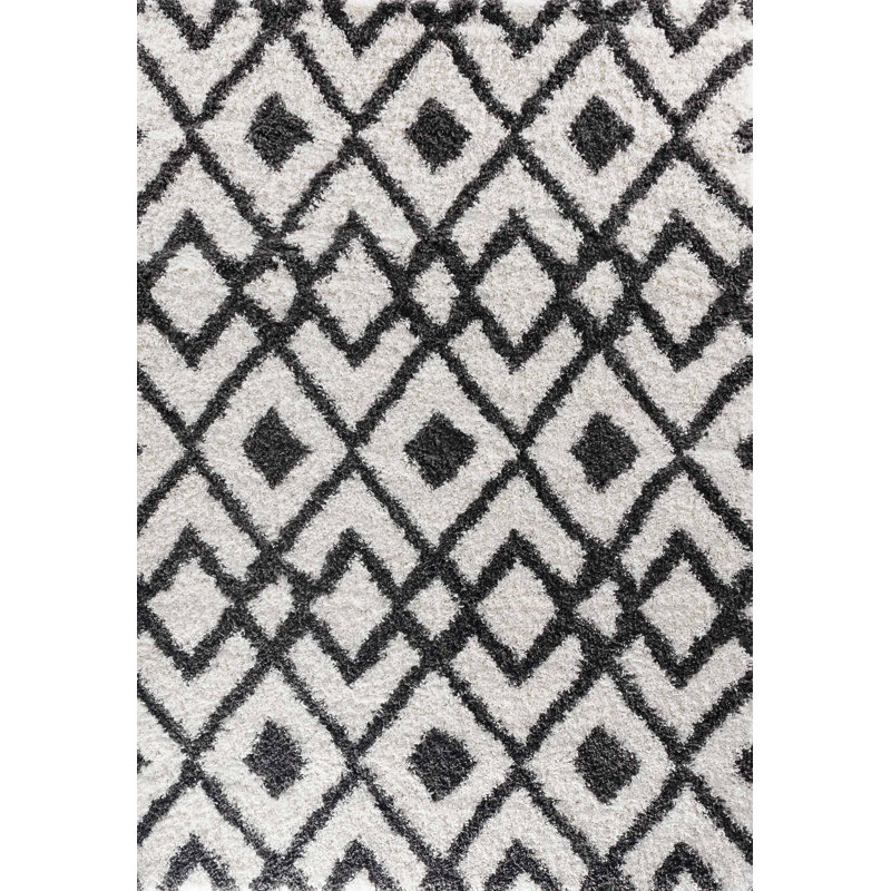 Tennessee Geometric Shag Area Rug, Rectangle 160 x 230cm