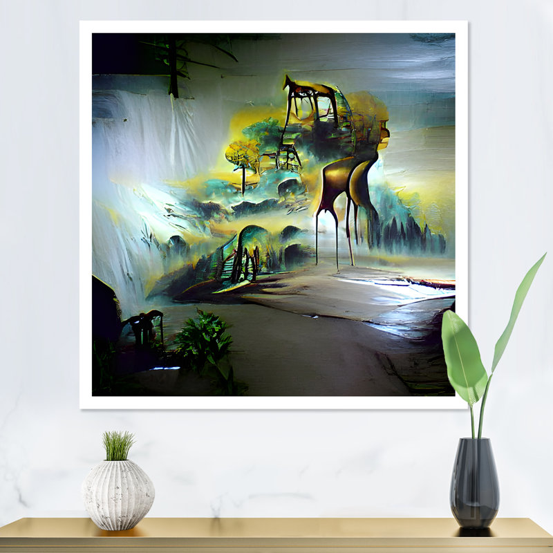 Jeu vidéo Infinite Cyberpunk City II - Toile industrielle, H 16 po x l 16 po x P 1 po, Toile tendue