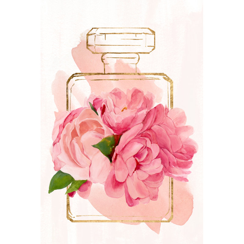 «Perfume Bloom II» par Annie Warren, reproduction sur toile tendue, H 48 po x l 32 po