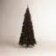 Black Fir Slim Artificial Christmas Tree-793839423-757686097