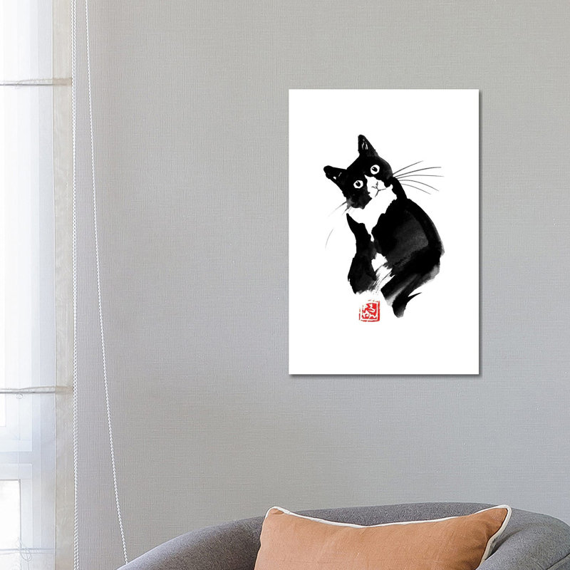 Dubitatif by Péchane - Print on Canvas, 66.04 cm H x 45.72 cm W x 1.91 cm D, Wrapped Canvas