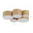 5-Light Hand Woven Drum Flush Mount