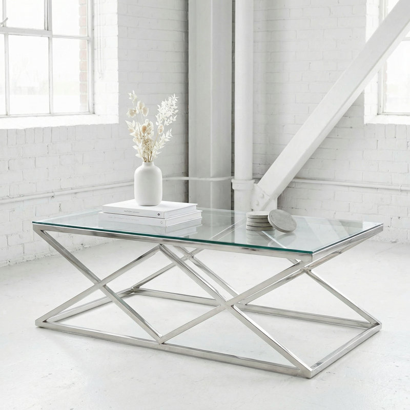 Kranz Glass Top Coffee Table