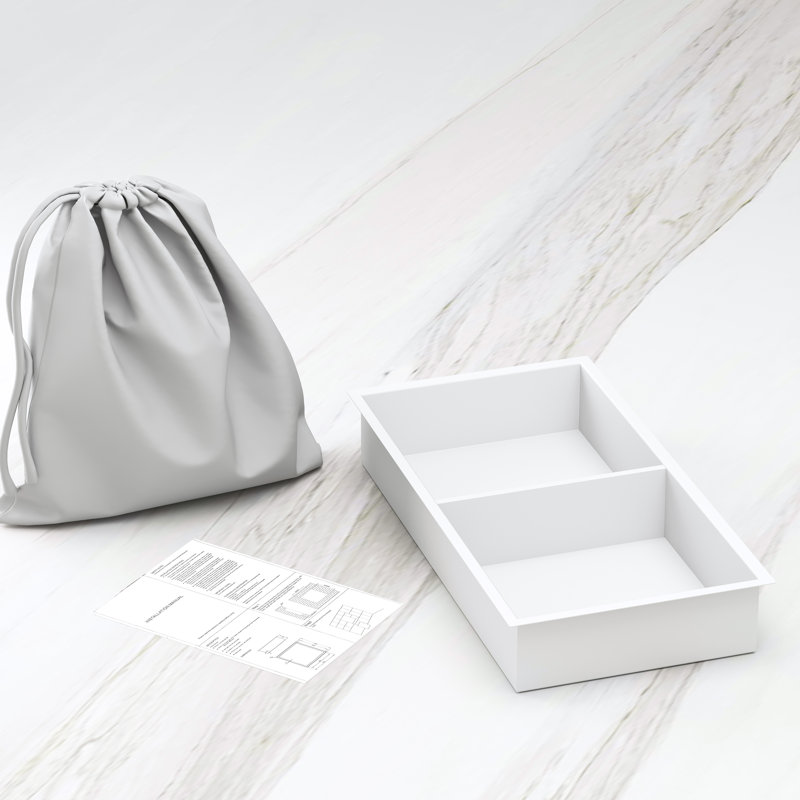 Niche de douche encastrée à double paroi sans carrelage, Blanc
