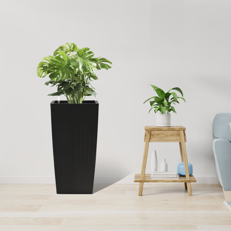 30 in Tall Large Flower Pots Planter, Black