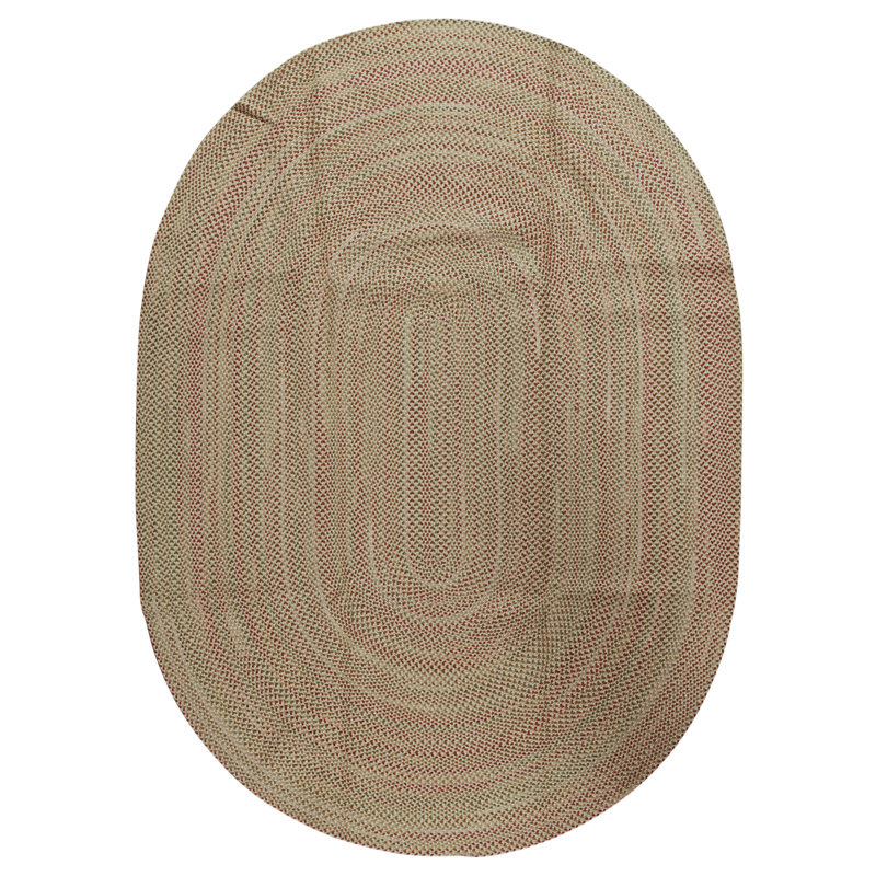 Hand Knotted Wool Area Rug in Straw