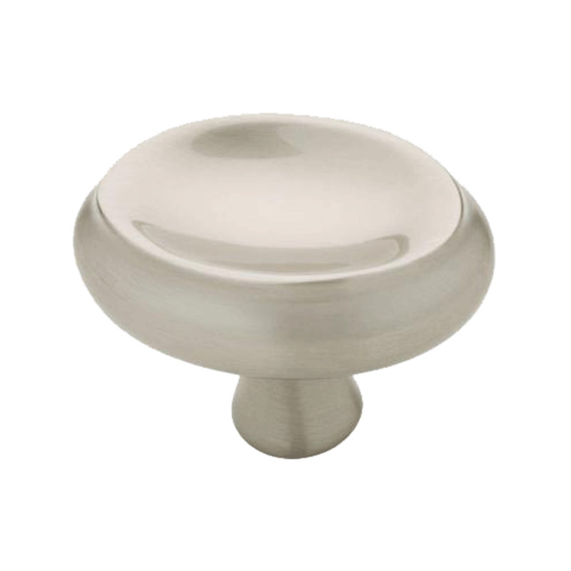 (Paquet de 5) Nickel satiné à bouton Glenview de 1-3 / 4 po