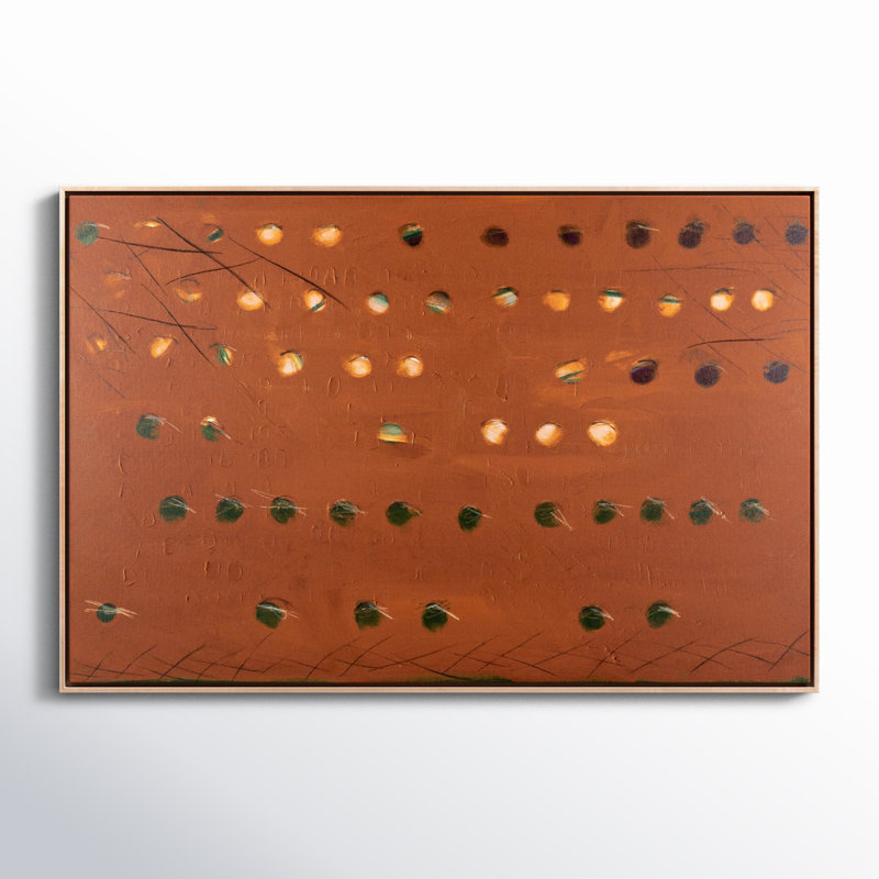 X Spot Rust Painting by Jamie Beckwith, 32" H x 48" W x 2" D