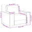 Canapé vidaXL gris foncé tissu 23,6 po-57956710-57956711