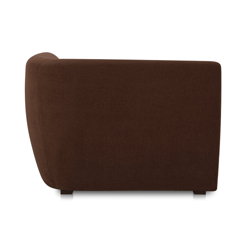 Anson Corner Chair, Chestnut Brown