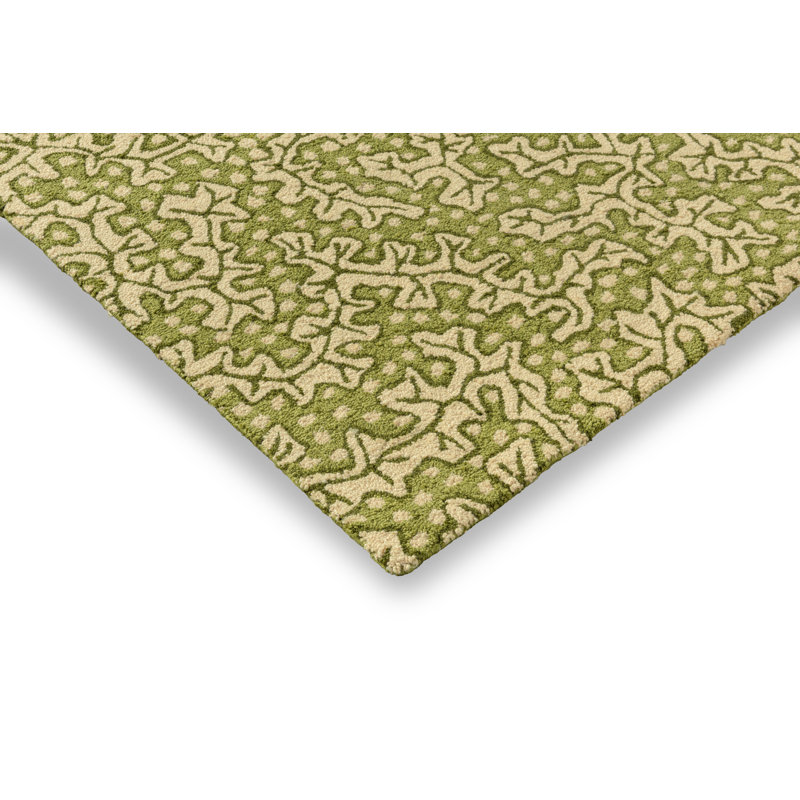 Truffle Hand Tufted Floral Area Rug, Rectangle 5'3" x 7'7"