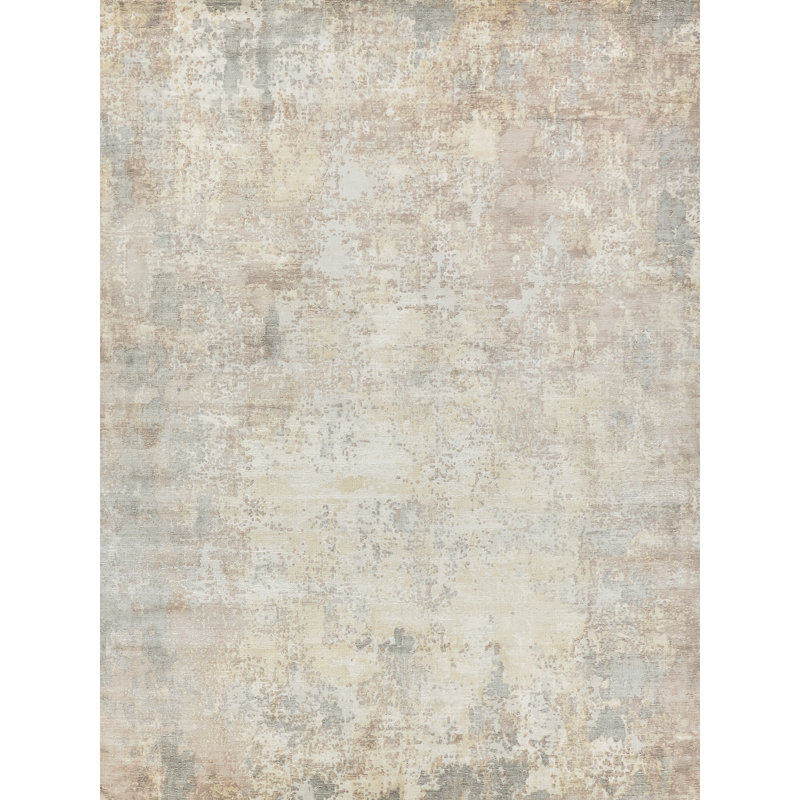 Murano Area Rug, Rectangle 8' x 10', Gold/Ivory
