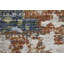 Maxin moderne abstrait, ivoire / bleu / rouge-97924923