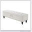 Banc avec repose-pieds 59 po avec rangement