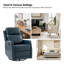 Fauteuil inclinable et oscillant pivotant en similicuir de 26,5 po McGuffey-1341375073
