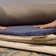 Calliah Striped Polypropylene Area Rug in Blue/Cream