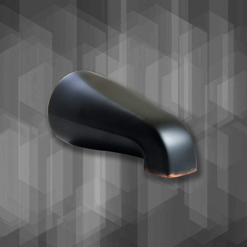 Sento Bathroom Tub Spout, Oil Rubber Bronze