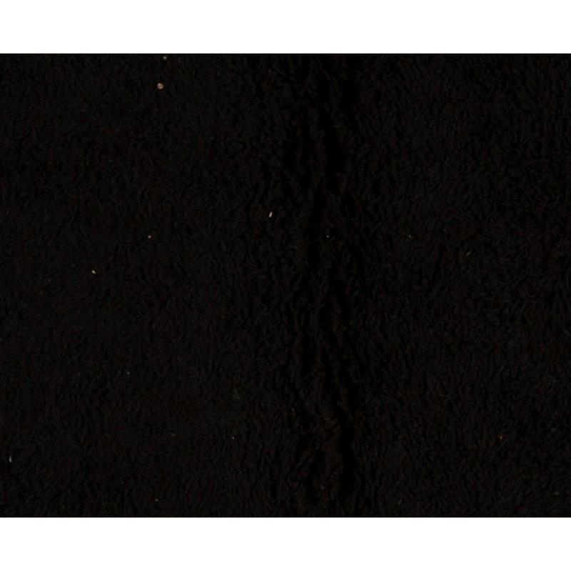 Tapis noir noué à la main de haute qualité, Rectangle 4pi x 6 pi