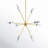 Buryl 8 - Light Steel Dimmable Sputnik Bulb Chandelier