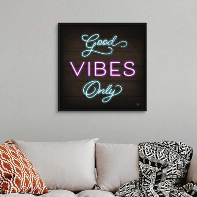 " Neon Good Vibes Only " by Mollie B.