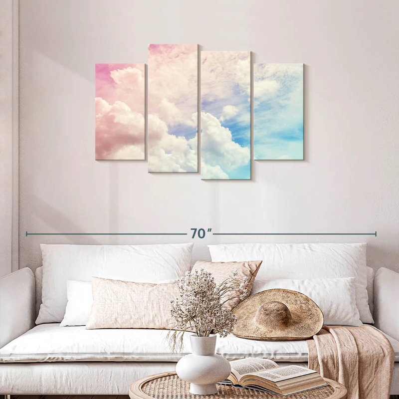 Nuage pastel Alvord, H 27 po x l 43 po