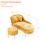Coussin lombaire d'intérieur en chenille de 58 po avec repose-pieds-578598877