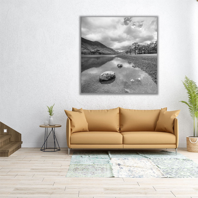 Lake District Reflection - Canvas Print Wall Art, 12" H x 12" W