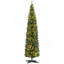 Sapin de Noël artificiel de 8 pi de hauteur avec 8 lumières DEL blanc chaud et 618 pointes pour la décoration de Noël