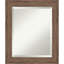 Miroir mural encadré biseauté brun moyen-118340759