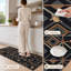 Tapis de cuisine lavables antidérapants à motif géométrique