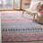 Felty Geometric Navy/Ivory Area Rug-60165145