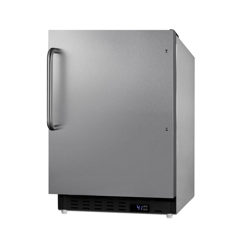 Summit Appliance 3.53 Cubic Feet Mini Fridge, Stainless Steel