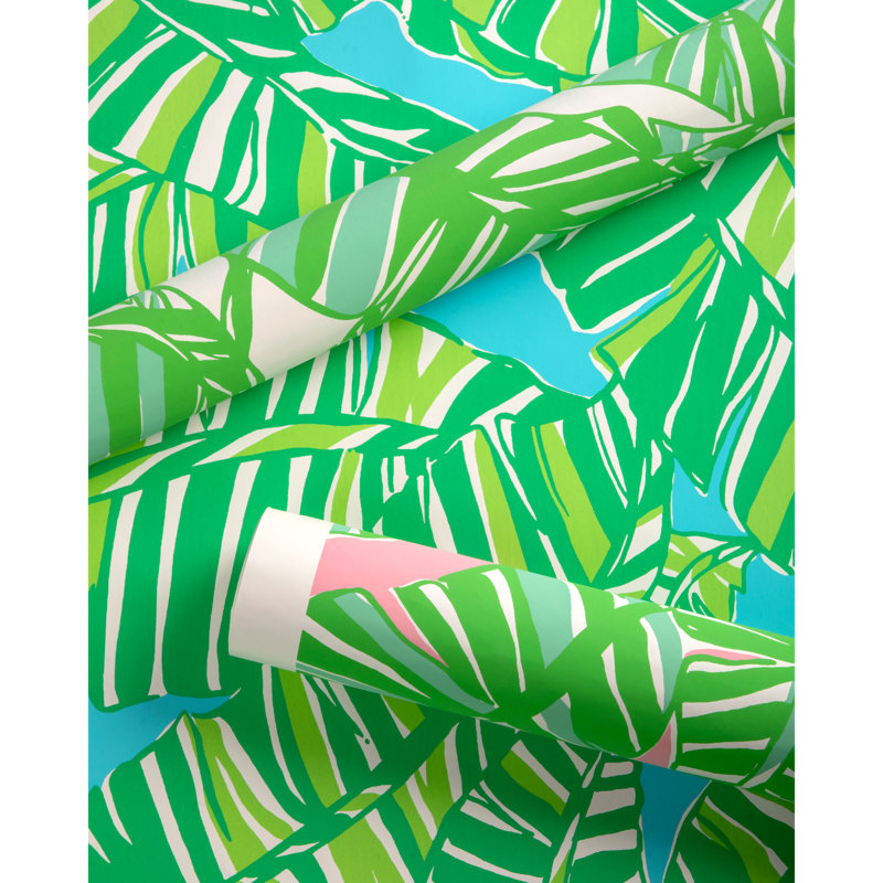 Lilly Pulitzer Go Bananas Wallpaper, White/Green