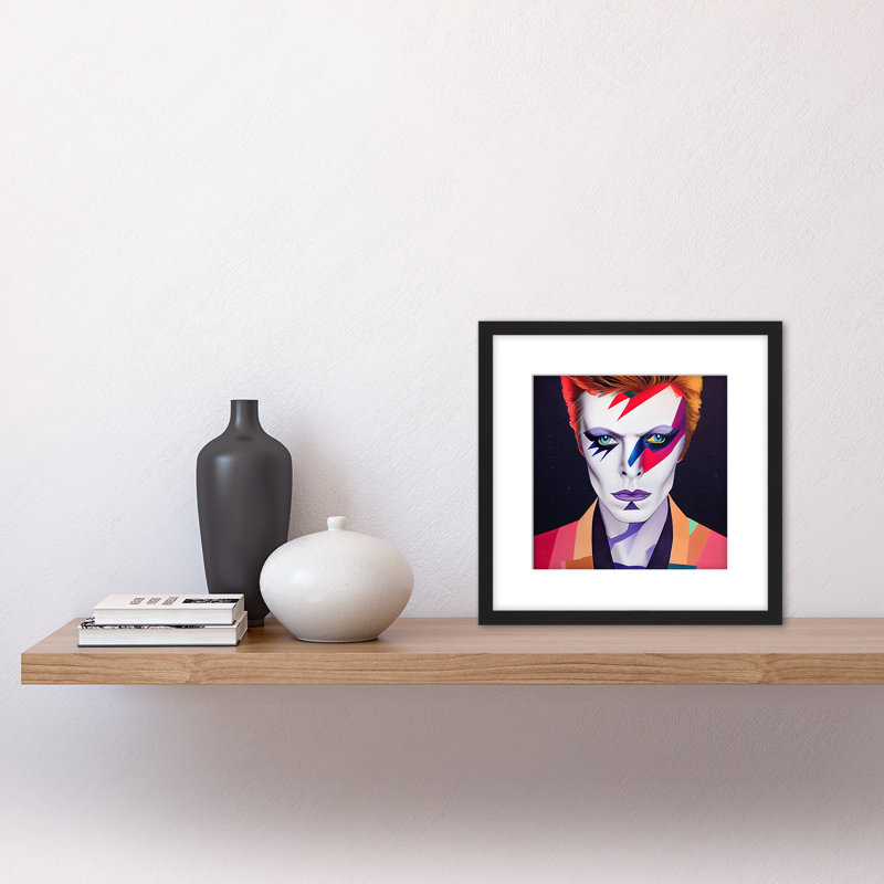 Retro Aladdin Sane Bowie Ziggy Bowie - Single Picture Frame Painting