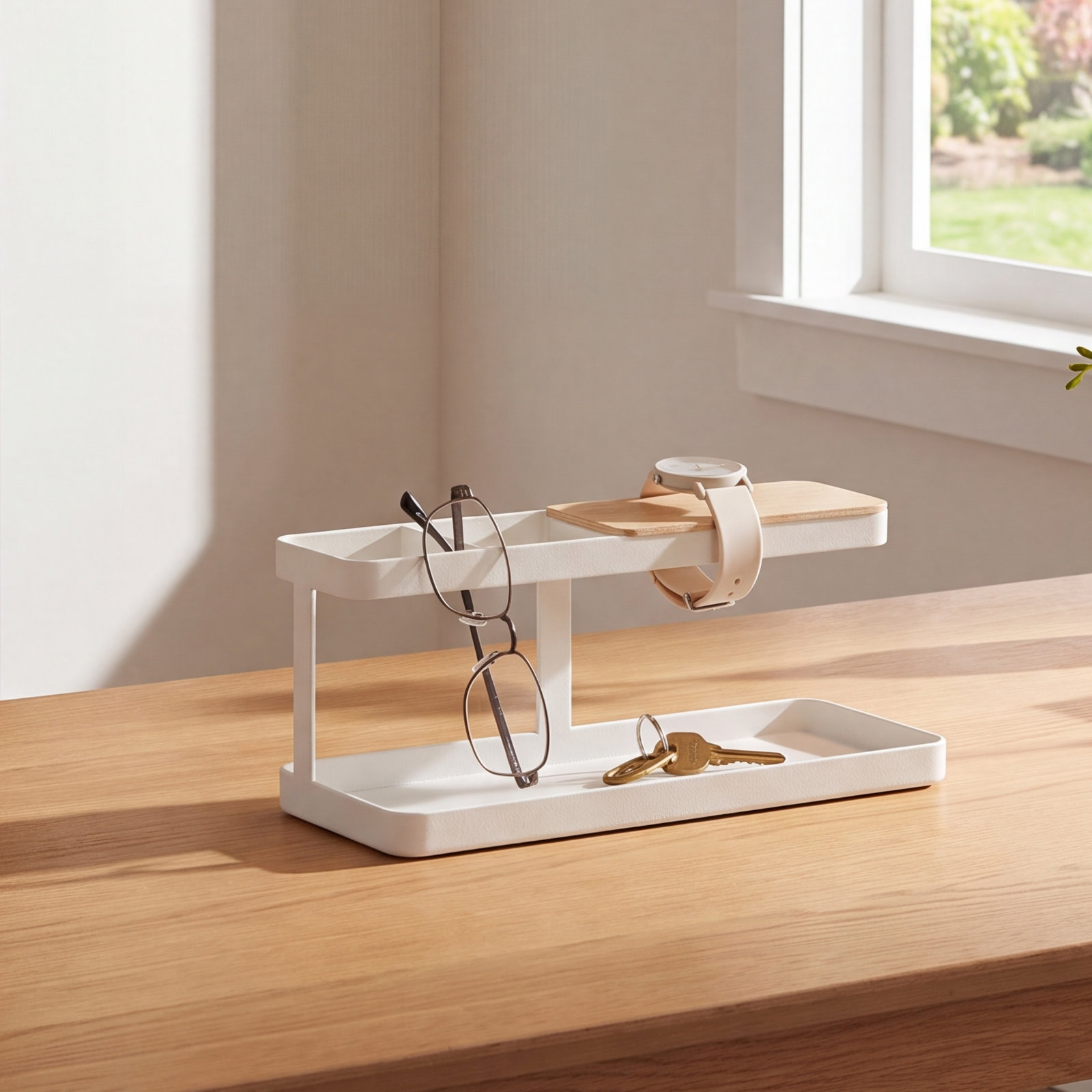 Yamazaki Home Steel Spice Caddy, White