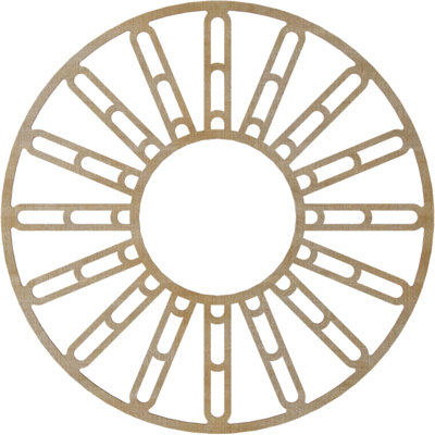 Médaillon de plafond en bois Hale