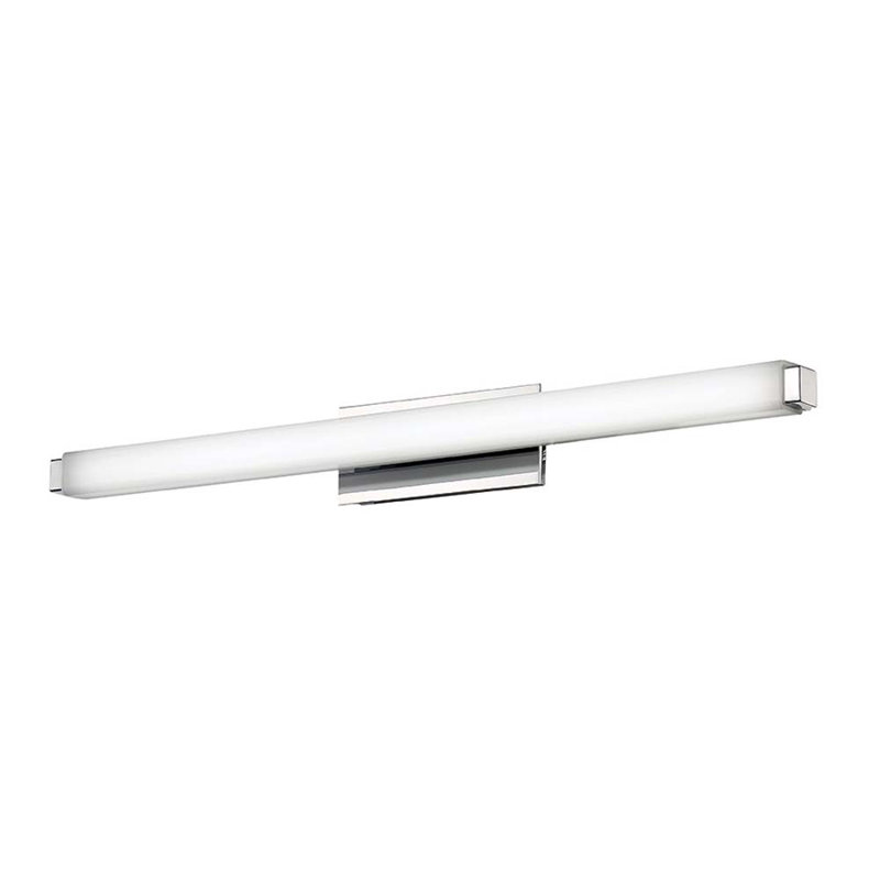 Vogue 1 - Light LED Flush Mounted Sconce, 3500K, 3" H x 25.75" W x 3.38" D, Chrome