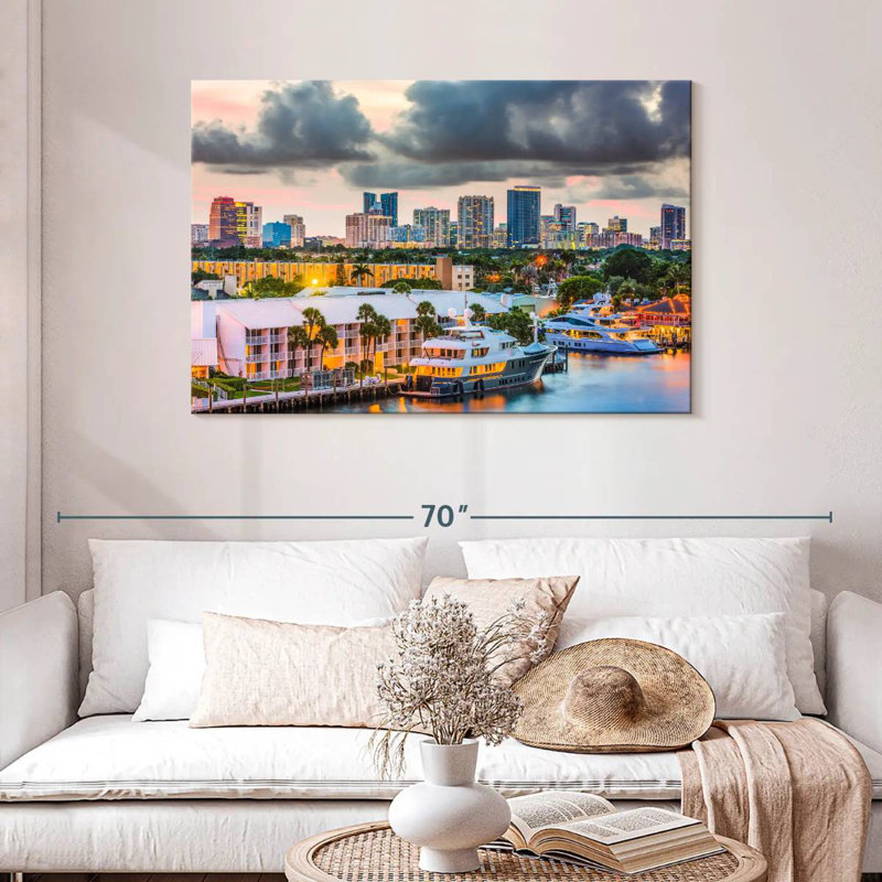 Fort Lauderdale City, H 30 po x l 45 po