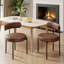 48.3cm H Leather Upholstered Metal Side Chair-1165616756-1165616755