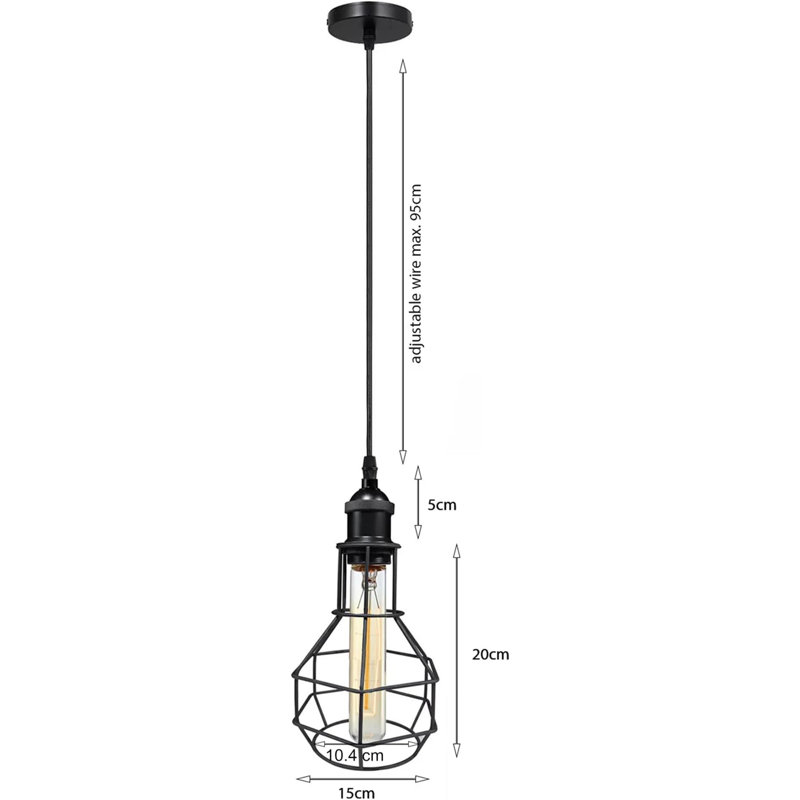 1 - Light White Geometric Pendant