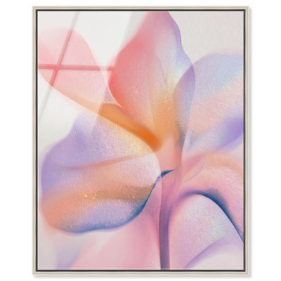 Watercolor Petals II High-Gloss Frameless Acrylic Glass Wall Art Abstract Print by Oliver Gal, Ready to Hang, 16 x 20