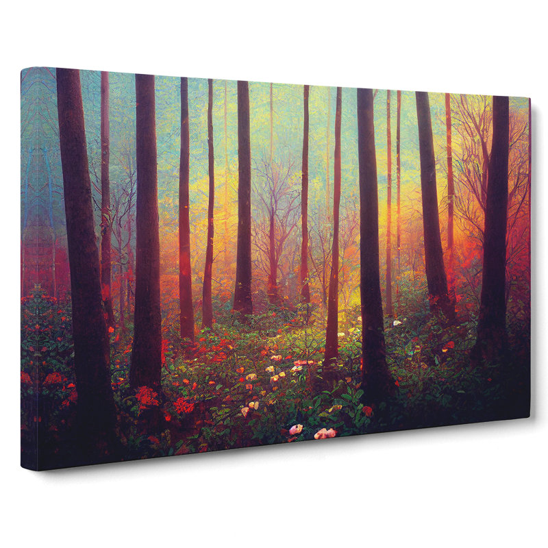 Irresistible Summer Forest - Wrapped Canvas, 40cm H x 60cm W x 3cm D