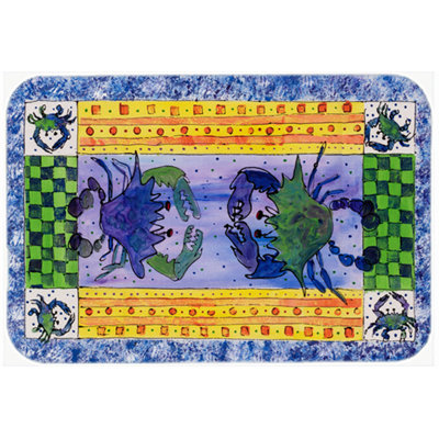 Crab Rectangle Glass Cutting Board