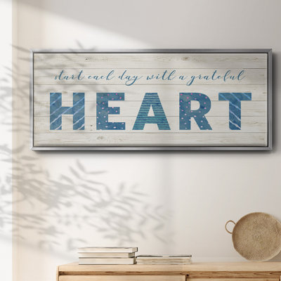 Grateful Heart - toile encadrée